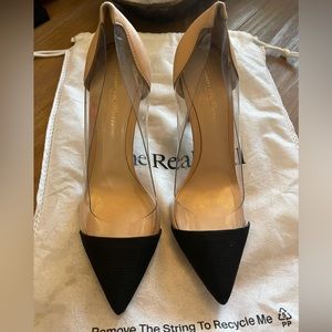 Gianvito Rossi Plexi Pointed Toe Pumps